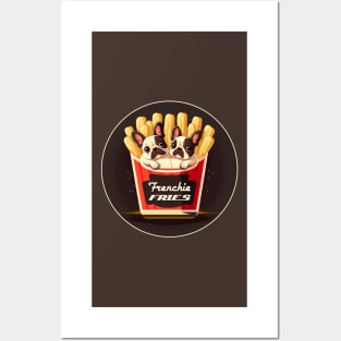 Frenchie fries #1 - French bulldogs & French fries Posters and Art